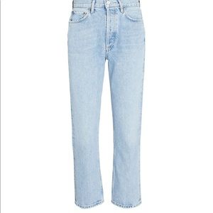 Riley High-Rise Straight Cropped Jeans